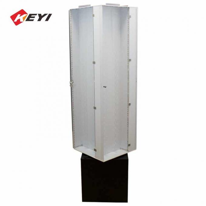 Retail Shop Illuminating Floor Standing Knife Display Cases With Led Light