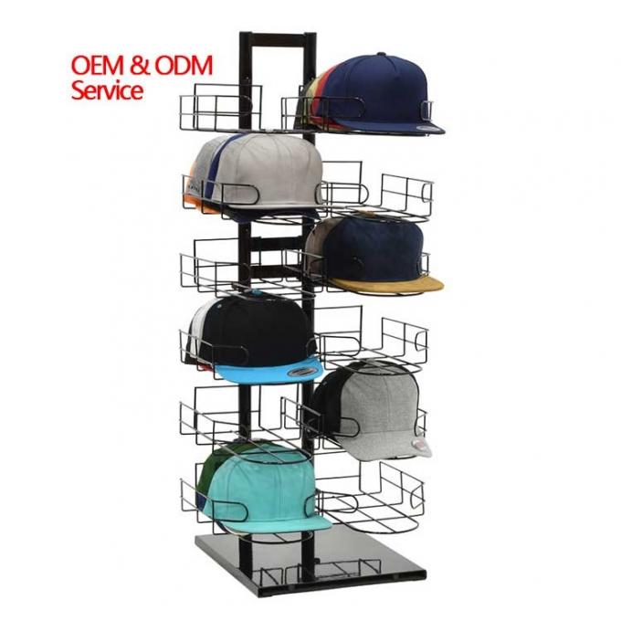 Retail Store Counter Top Metal Baseball Cap Rack Hat Display Stand