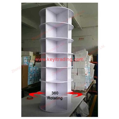 Custom 5 6 7 8 9 10 Tier White Round 360 Rotating Shoe Rack Storage organizer