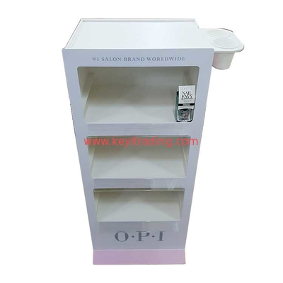 Floor Standing Pvc Cosmetic Display Stand Retail Opi Nail Polish Rack