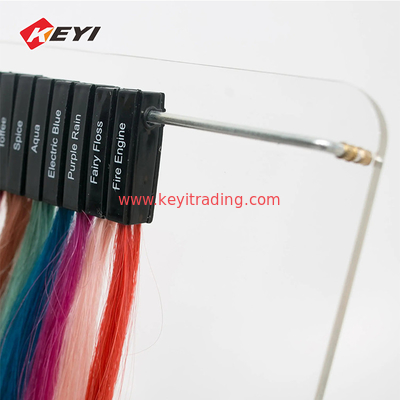 Counter Acrylic L Shape Wig Hair Extension Hanging Rack Metal Wire Stationary Display Movable Stand Holder