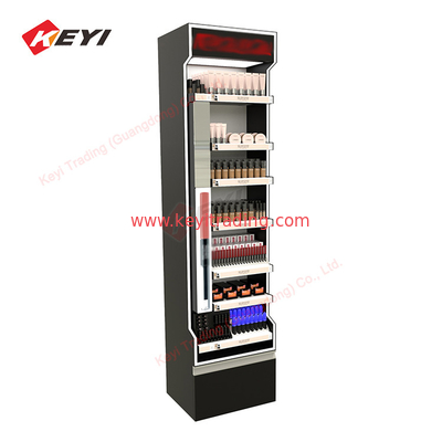 Professional Customized Acrylic Lipstick Makeup Display Stand Floor Cosmetics Display Racks Beauty Product Metal Display