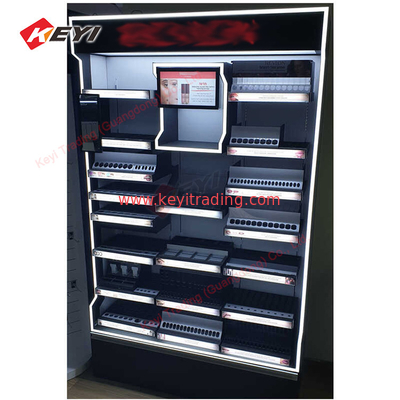 Professional Customized Acrylic Lipstick Makeup Display Stand Floor Cosmetics Display Racks Beauty Product Metal Display