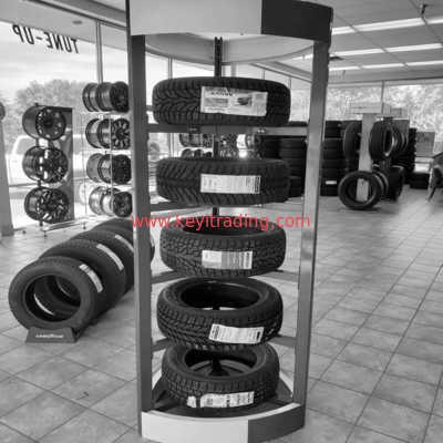 Wheel display rack tire storage rack for garage