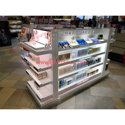retail store wooden display shelving gondola for customized supermarket equipment beauty salon studio cosmetic display