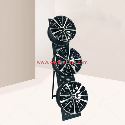 Portable folding Wheel display rack