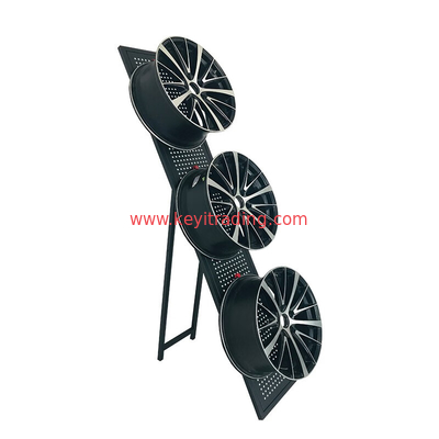 Portable folding Wheel display rack