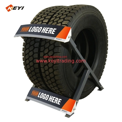 Truck tire display rack