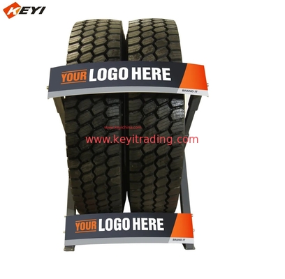 Truck tire display rack