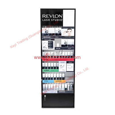Floor Standing Factory Price Custom Cosmetic Display Cabinet Wooden Makeup Display Rack