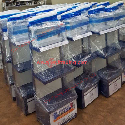 Customized Cosmetic Shop Floor Standing Metal Display Stand Skincare Products Display Beauty Salon Display Rack