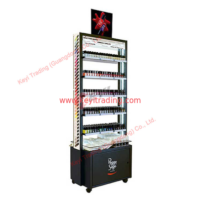 Custom Design Factory Price Nail Polish Display Rack Single Side Multilayer Display Stand Cosmetic Display