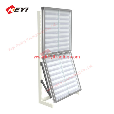 Trading Card Display Cases Hobby Station Display Rack Aluminum Metal Frame Display Stand with Sliding Door for TCG Cards