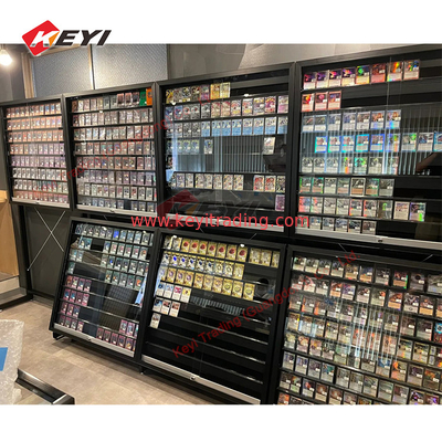 TCG High Quality PS-A Graded Sports Cards Collectible Trading Card Wall Mounted Frame 7 Slot Acrylic Metal Display Case