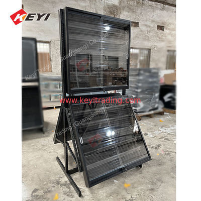 Premium Graded Cards Display Frame Case FloorStanding Metal Acrylic Rails Trading Card Display Single Card Showcase