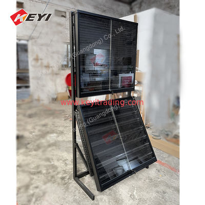 Custom PSAs Cards Display Case Acrylic Rails Removable with Lockable Door Baseball Cards TCG Various Cards Display