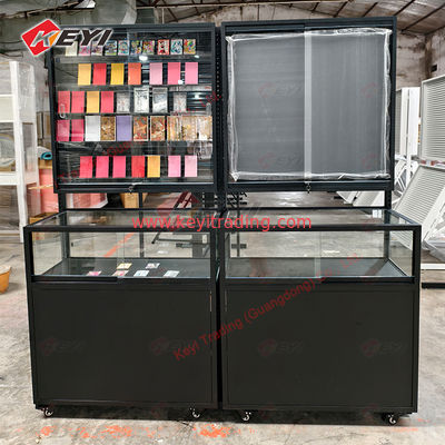 Custom Metal Frame PSA TCG Cards Display Design Collectible Acrylic Game Cards Case Sports Trading Card Showcase With Led Lights