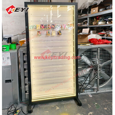 Wall Mounted Graded sport card Trading Card Display Case 15 Rails Acrylic Trading card display stand for Wholesale