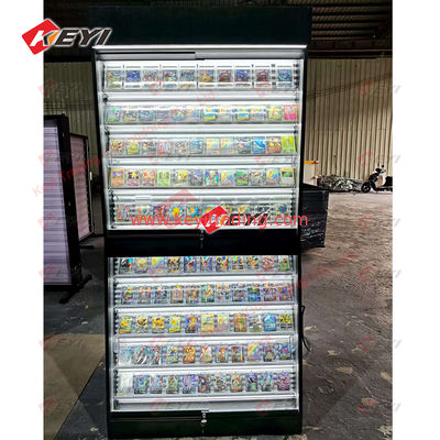 TGC Store Trading Card Display Case Custom Retail Shop Sports Card Wall Display Showcase With Led Light