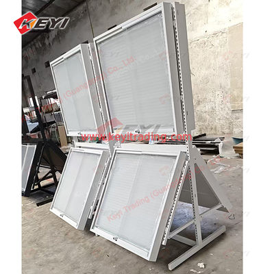 Repostionable Rail Card Display Case Retail Wholesale Trading Card metal and acrylic Display rack