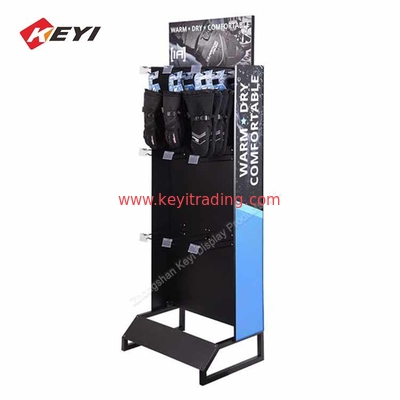 custom Retail Store Floor Metal hanging Golf Glove Display Stand
