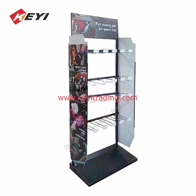 custom Retail Store Floor Metal hanging Golf Glove Display Stand