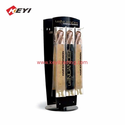 Freestanding 4 Sides Floor Hair Bundle Rack Holder Hair Extension Display Shelf