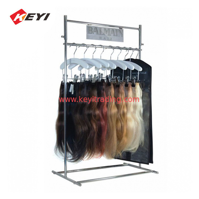 Freestanding 4 Sides Floor Hair Bundle Rack Holder Hair Extension Display Shelf