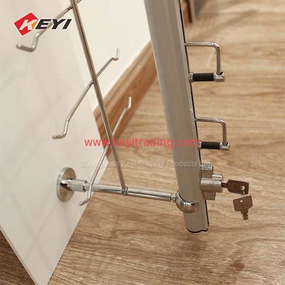 Optical Shop Sunglasses Stand Wall Mounted Eyewear Display Rod With Lock