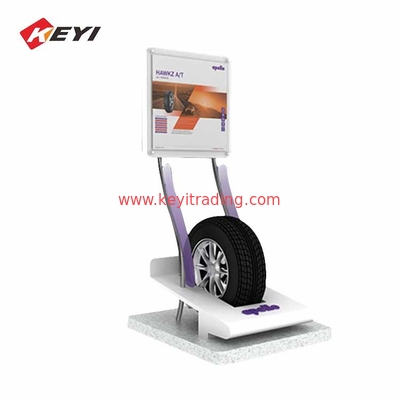 Custom High Quality Car Tyres Stand Single Tire Display Rack For Showroom