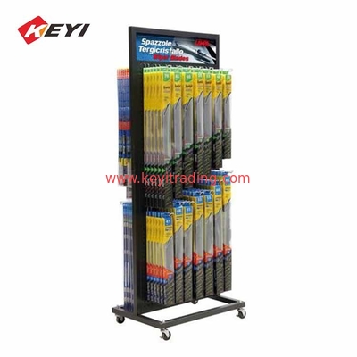 Floor Standing Metal Car Wiper Stand Hanging Wiper Blade Display Rack For Retail