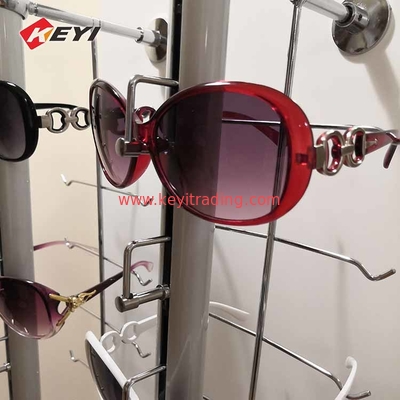 Custom Gas Station Floor Rotating Display Two Side Wood Sunglasses Display Rack