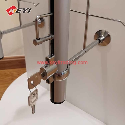 Custom Gas Station Floor Rotating Display Two Side Wood Sunglasses Display Rack