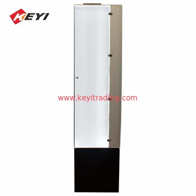 Retail Shop Illuminating Floor Standing Knife Display Cases With Led Light