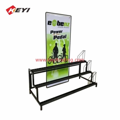 Retail Shop 3 Tier Metal Bike Stand Bicycle Display Rack For Promotion Sale