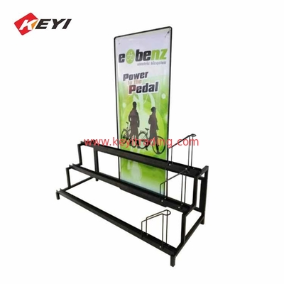 Retail Shop 3 Tier Metal Bike Stand Bicycle Display Rack For Promotion Sale