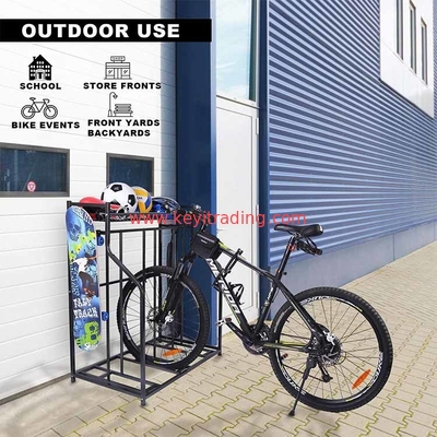 floor standing Black Metal Bicycle Stand Garage 3 Bike Storage Rack