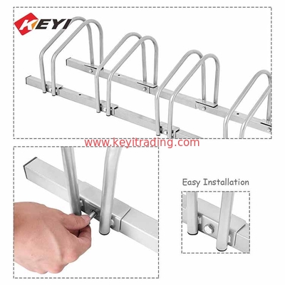 Park Road Easy To Assemble Chrome Finish Bike Parking Rack For 5 Bicycle
