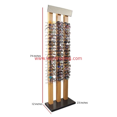 China Factory Custom Optical Shop Wood Sunglasses Display Rack