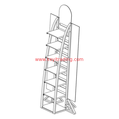 Custom High Quality Floor Standing Metal Car Battery Stand Battery Display Rack