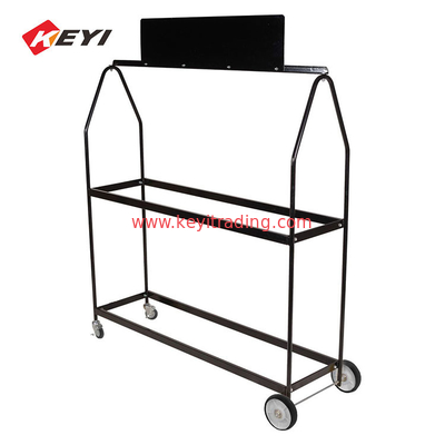 Factory Custom Metal Rolling Tire storage Cart Tire Display Stand Mobile Tire Rack