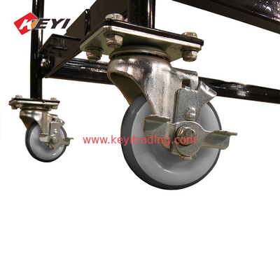 Factory Custom Metal Rolling Tire storage Cart Tire Display Stand Mobile Tire Rack