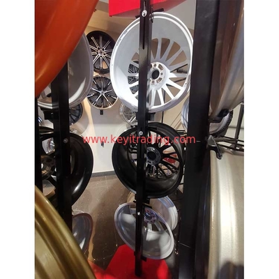 Custom Free Standing Metal Car Wheel Rack Rim Display Stand For Retail Store