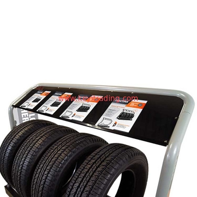 Automotive Wheel Display Stand Car Tire Storage Rack - Adjustable