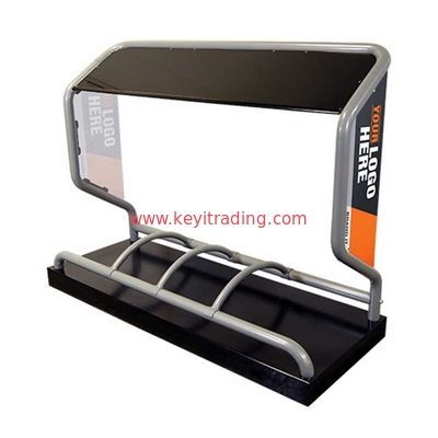 Automotive Wheel Display Stand Car Tire Storage Rack - Adjustable