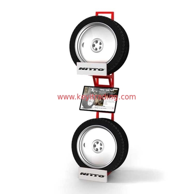 Wholesale Custom Free Standing Single Sided Car Alloy Rims Stand Wheel Display Rack