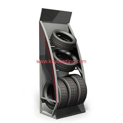Wholesale Custom Free Standing Single Sided Car Alloy Rims Stand Wheel Display Rack