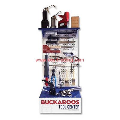 Hardware Store pegboard display stand floor Power tools display