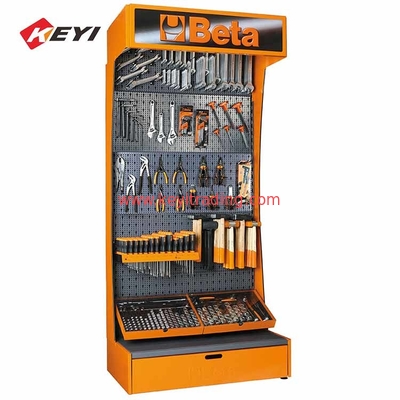 Hardware Store pegboard display stand floor Power tools display