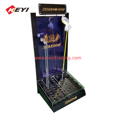 Made In China High Quality Floor Standing Metal And Acrylic Golf Club Display Rack